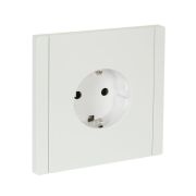 Розетка СП FORTE&PIANO FP213 16А с заземл. защ. шторки безвинт. крепл. бел. IEK FP-R14-16-1-K01