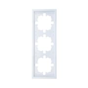 Рамка 3-мест. горизонт. ZIMA бел. LEZARD 704-0200-148