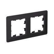 Рамка 2-м AtlasDesign Air карбон/дым. черн. SE ATN221002