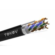 Кабель витая пара F/UTP 4х2х24AWG(0.51мм) + трос кат.5E PE Fluke tested (м) PRO TOKOV ELECTRIC TKP-C05-F42-5E-305-ODC