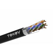 Кабель витая пара F/UTP 4х2х24AWG(0.51мм) кат.5E PE Fluke tested (м) PRO TOKOV ELECTRIC TKP-C05-F42-5E-305-OD