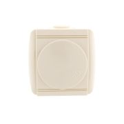 Розетка 1-м ОП Nata 16А IP20 с заземл. с защ. крышкой керамика крем. LEZARD 710-0300-123