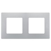 Рамка 2-м Etika алюм. IEK 672552