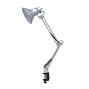 Светильник настольный СНС 13С 60Вт E27 230В под лампу на струбцине серебр. (кор.) IN HOME 4690612012889