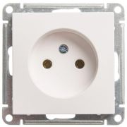 Розетка 1-м СП W59 16А IP20 без заземл. без защ. шторок механизм бел. SE RS16-153-1-86