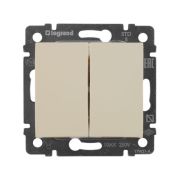 Выключатель 2-кл. СП Valena 10А IP31 250В механизм сл. кость IEK 774305