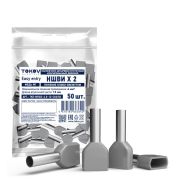 Наконечник штыревой втулочный изолированный двойн. НШВИ(2) 4.0-12 TOKOV ELECTRIC TKE-NSVI2-4.0-12-C06/50