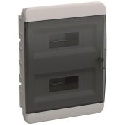 Корпус ЩРВ-П-24 TEKFOR IP41 черн. прозр. дверь пластик. IEK TF5-KP12-V-24-41-K01-K03